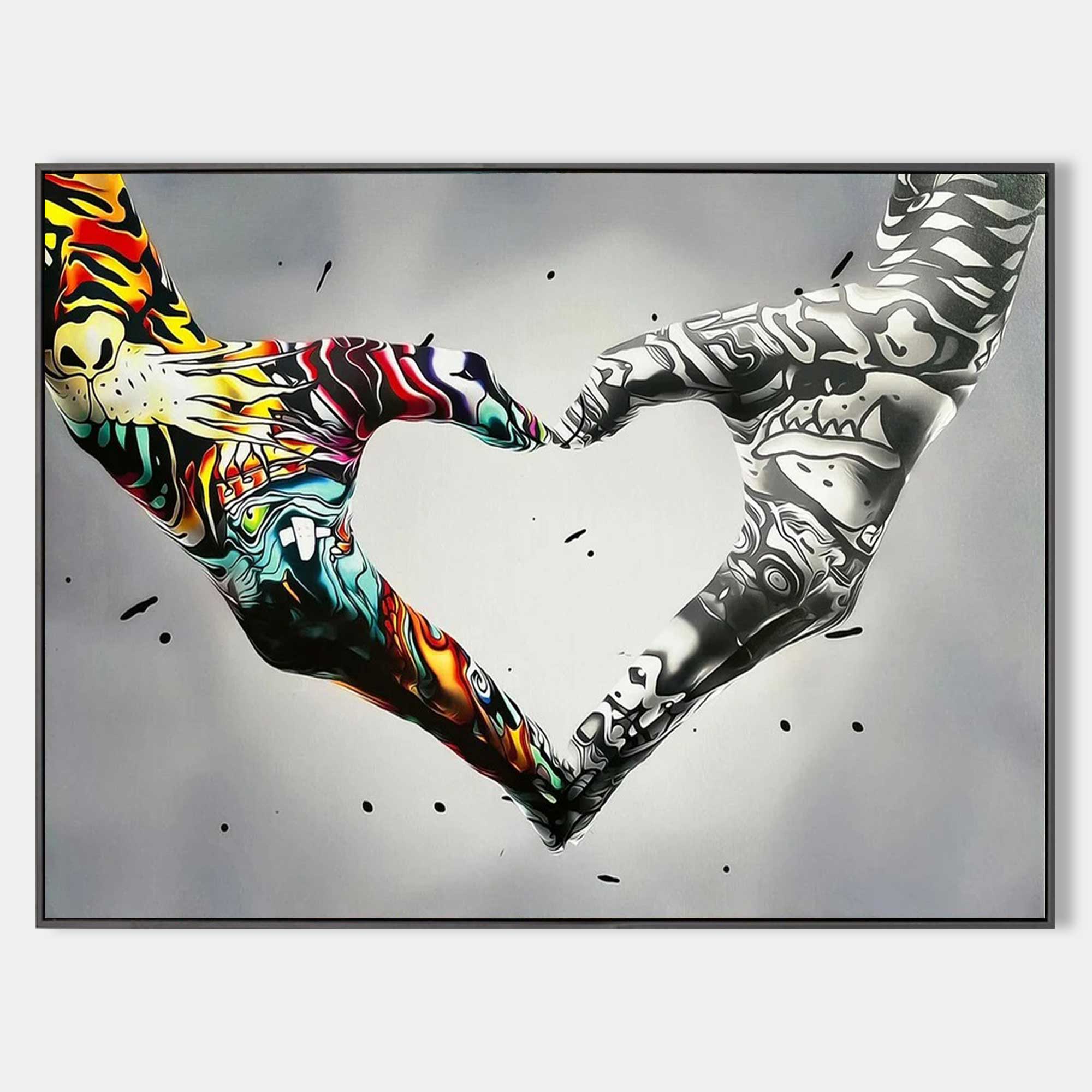 Gesture Heart Graffiti Art GA001 - Viarteart