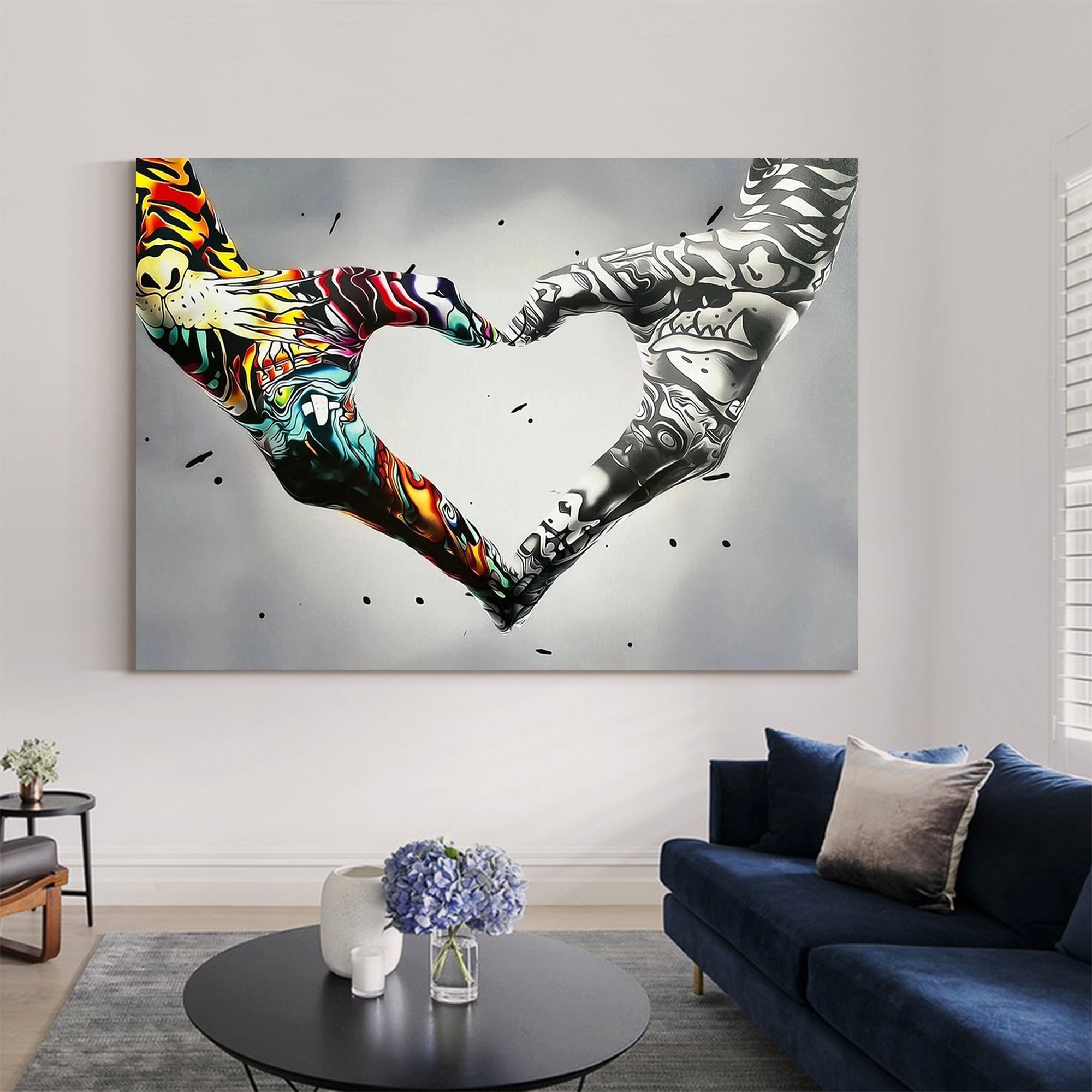 Gesture Heart Graffiti Art GA001 - Viarteart