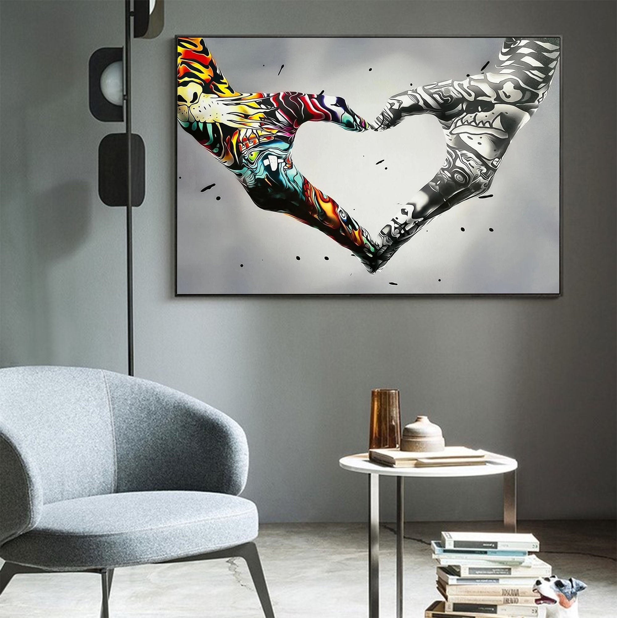 Gesture Heart Graffiti Art GA001 - Viarteart
