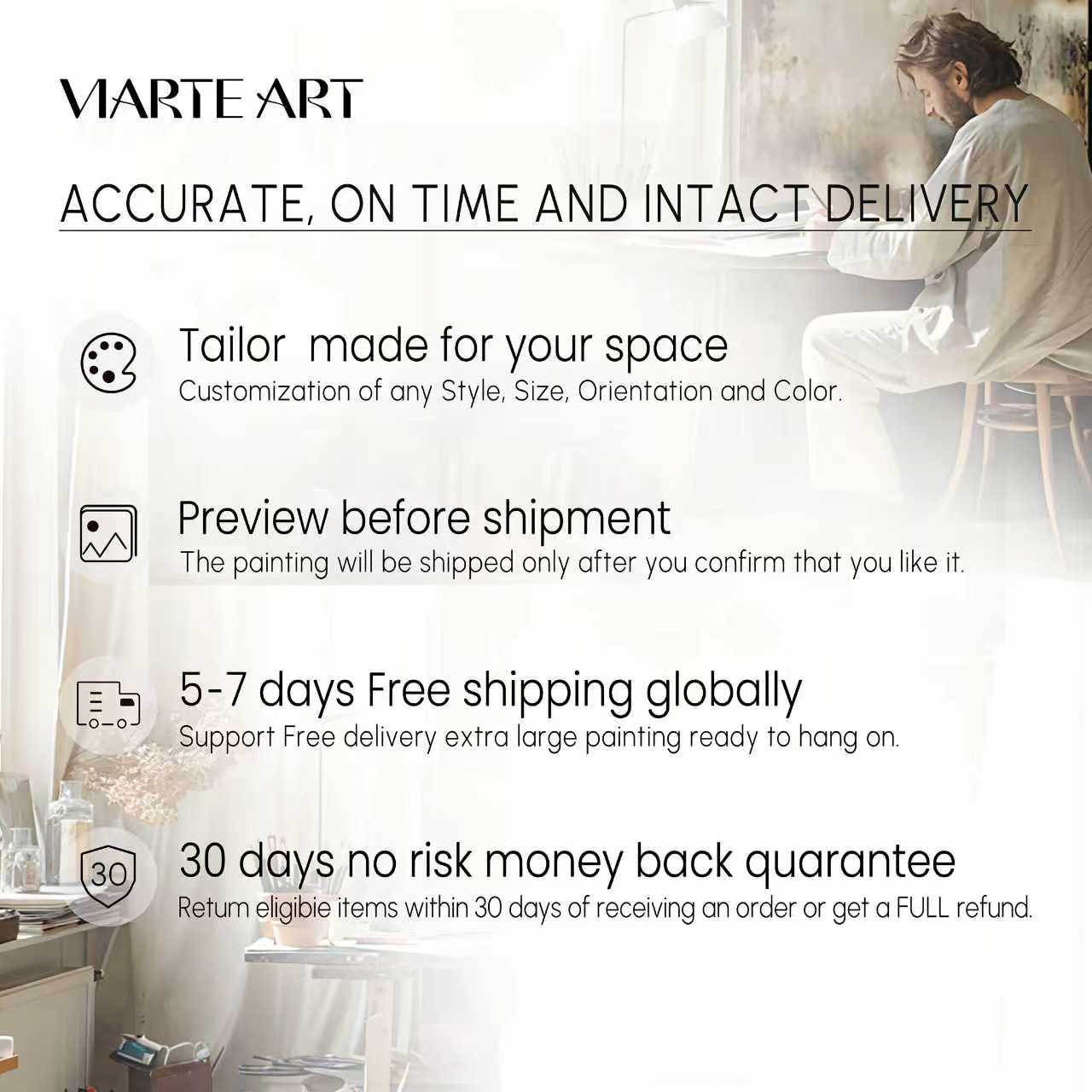 Plaster Art Texture Painting SG009 - Viarteart