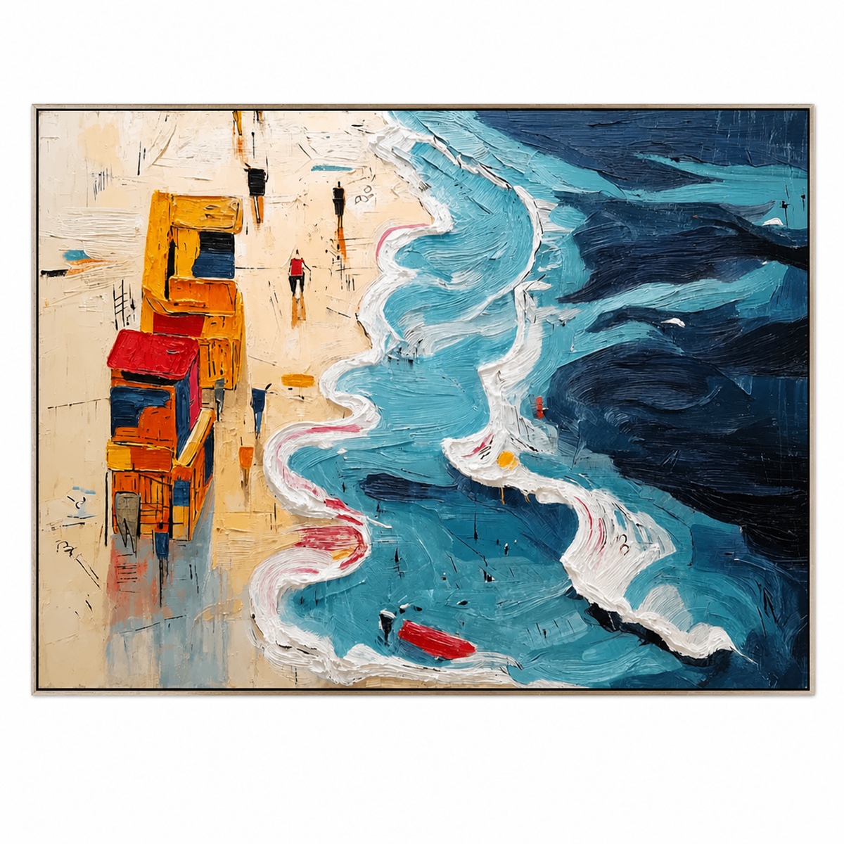 Azure Shoreline Waves