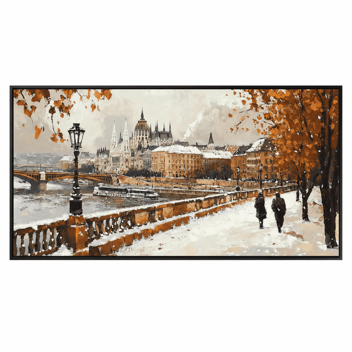 Winter Riverside in Budapest