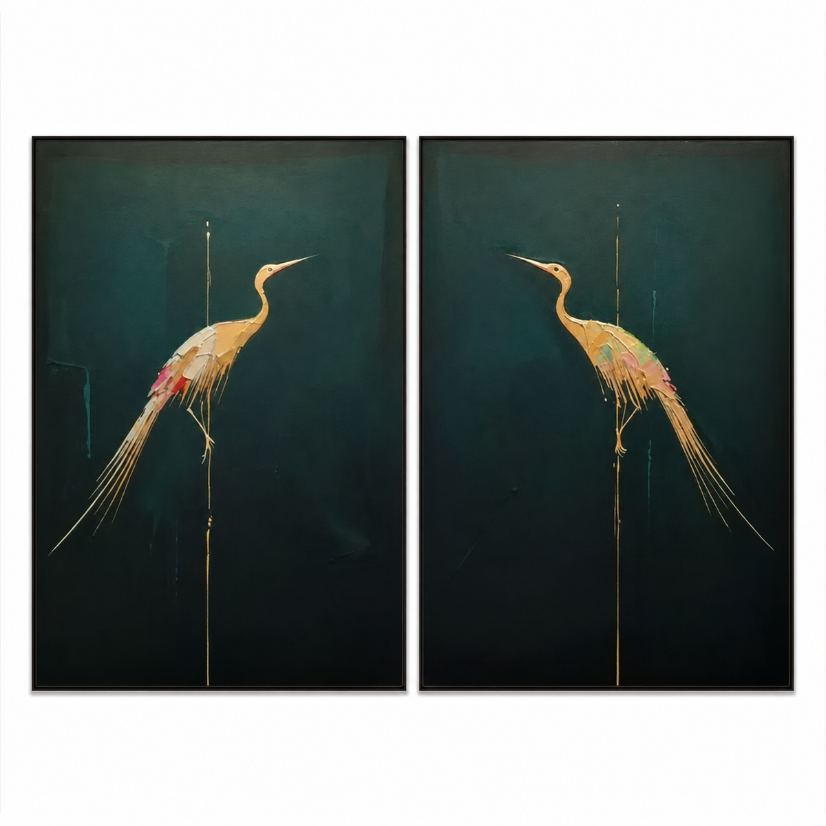 Twin Golden Cranes