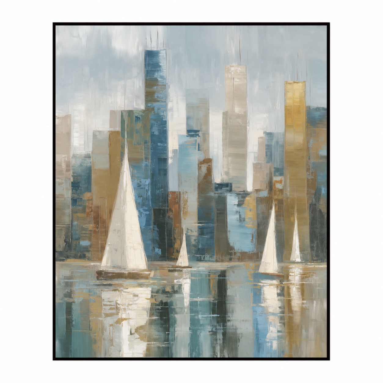 Urban Harbor Reflection