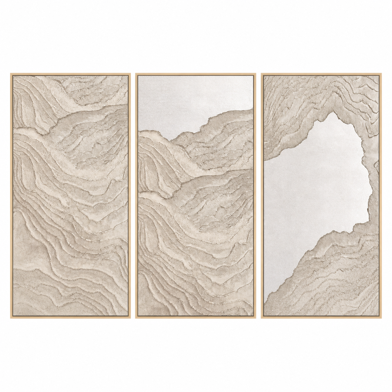 Sandstone Relief Triptych