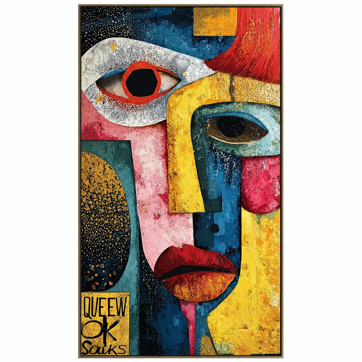 Colorful Abstract Face