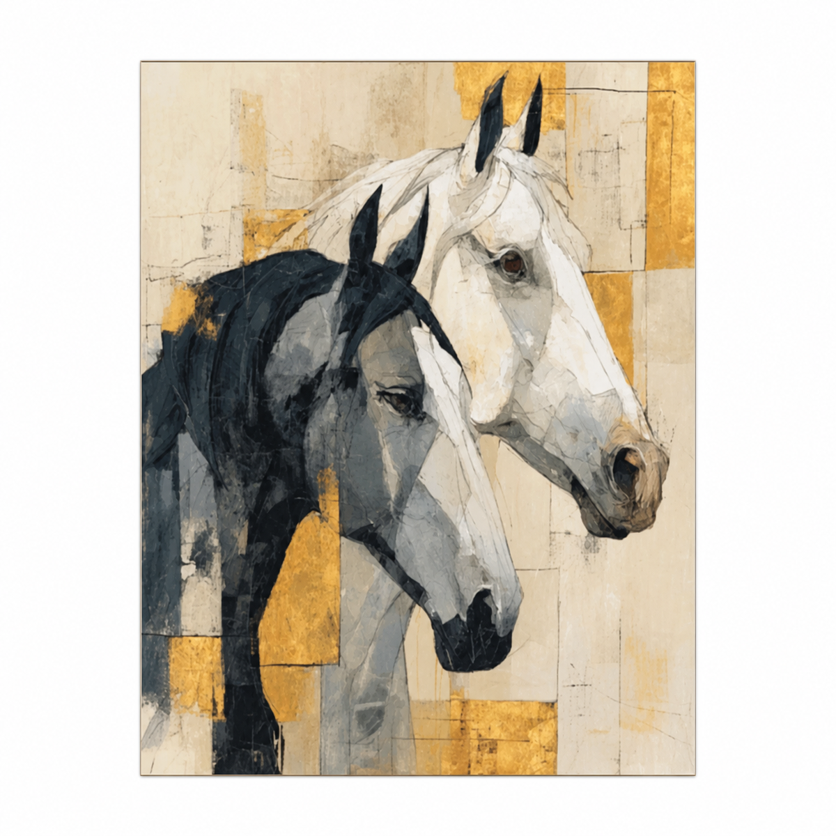 Golden Twin Horses