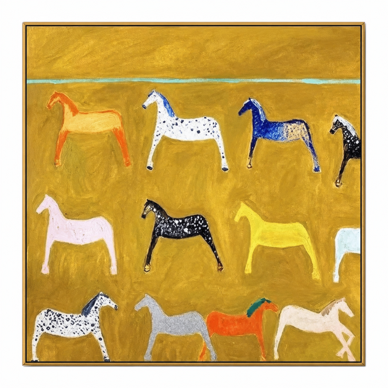 Colorful Horse Gallery Painting