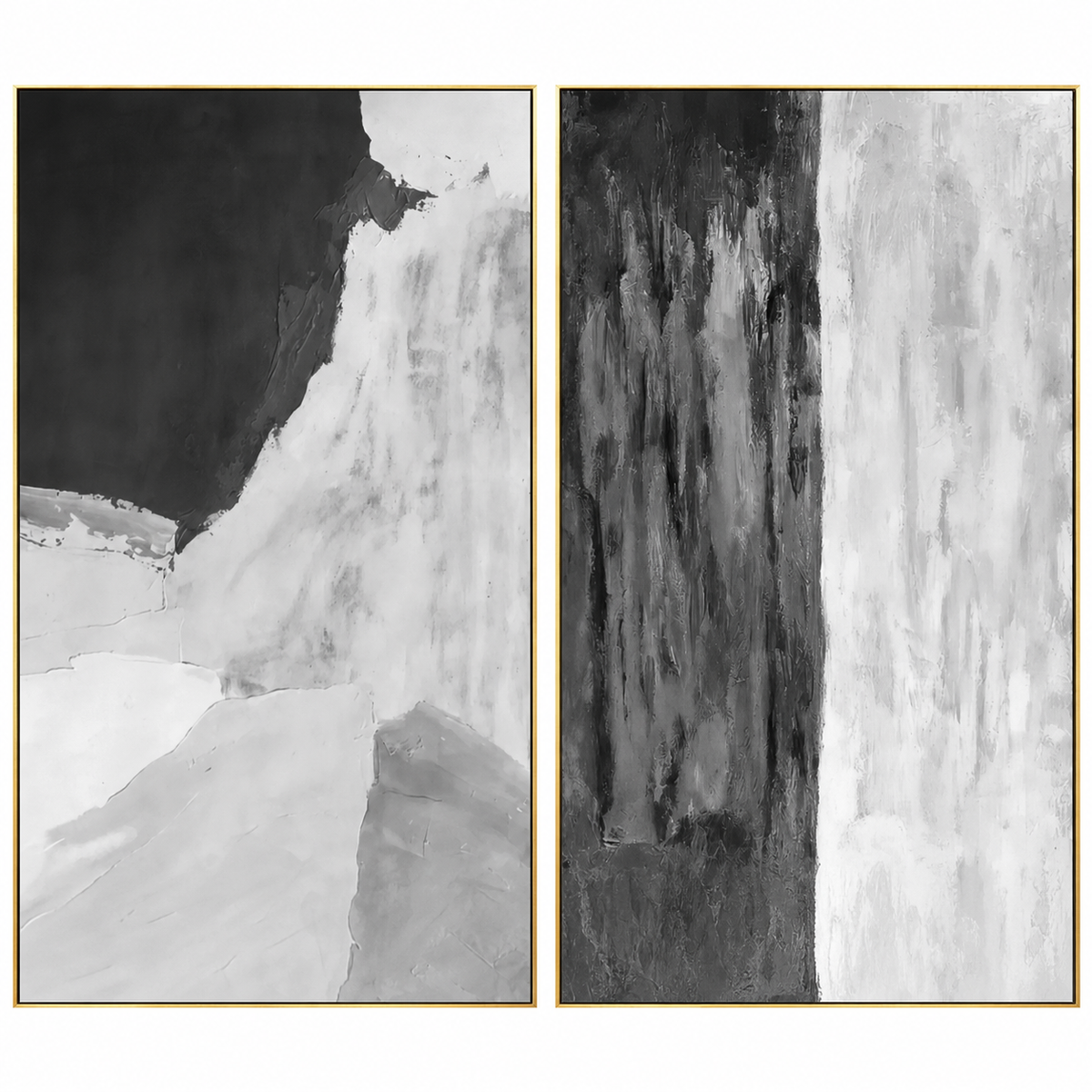 Monochrome Balance Diptych