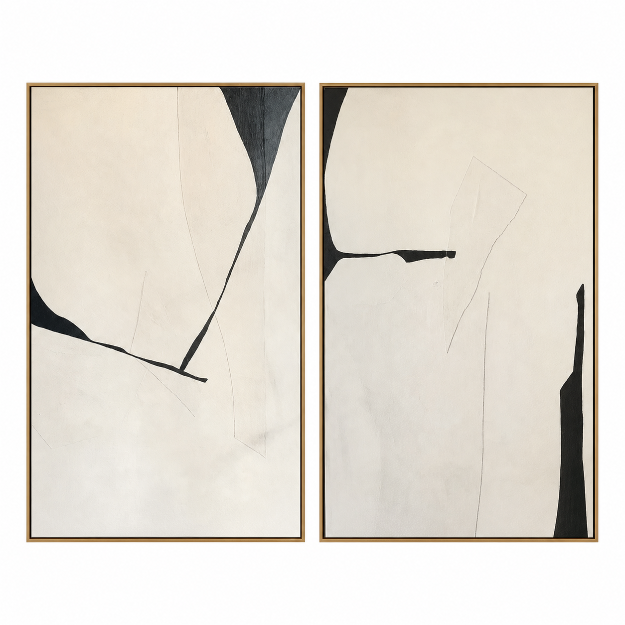 Ivory Noir Diptych