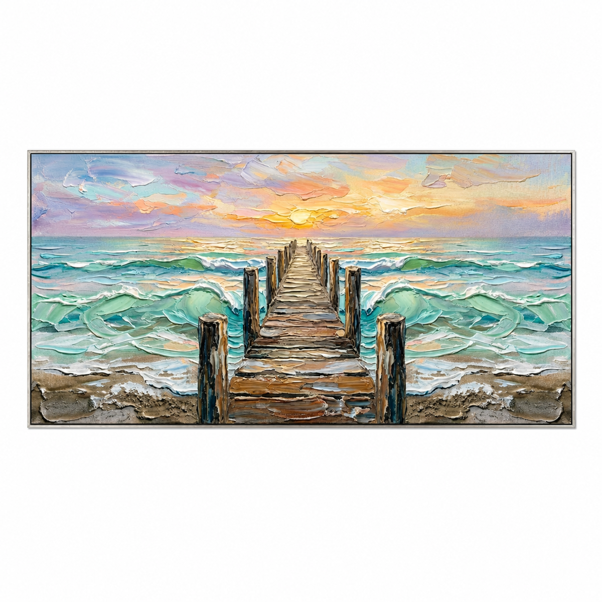 Sunlit Ocean Path