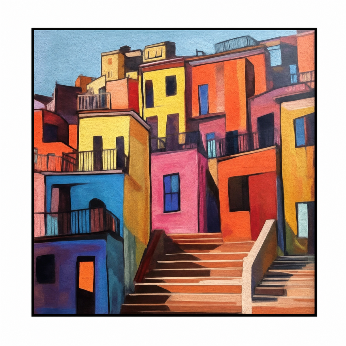 Mediterranean Colorful Steps