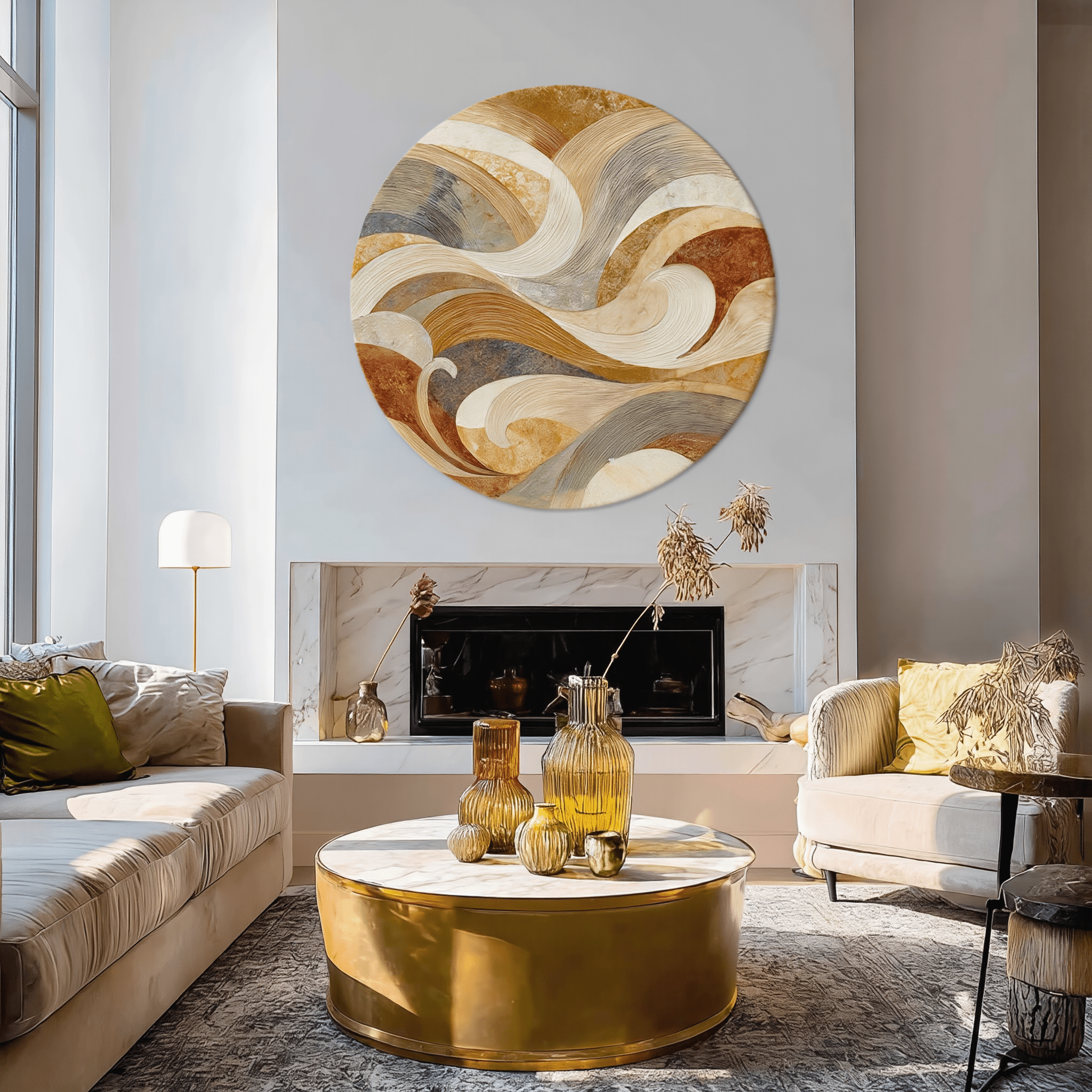 Round Wall Art RWA029 - Viarteart