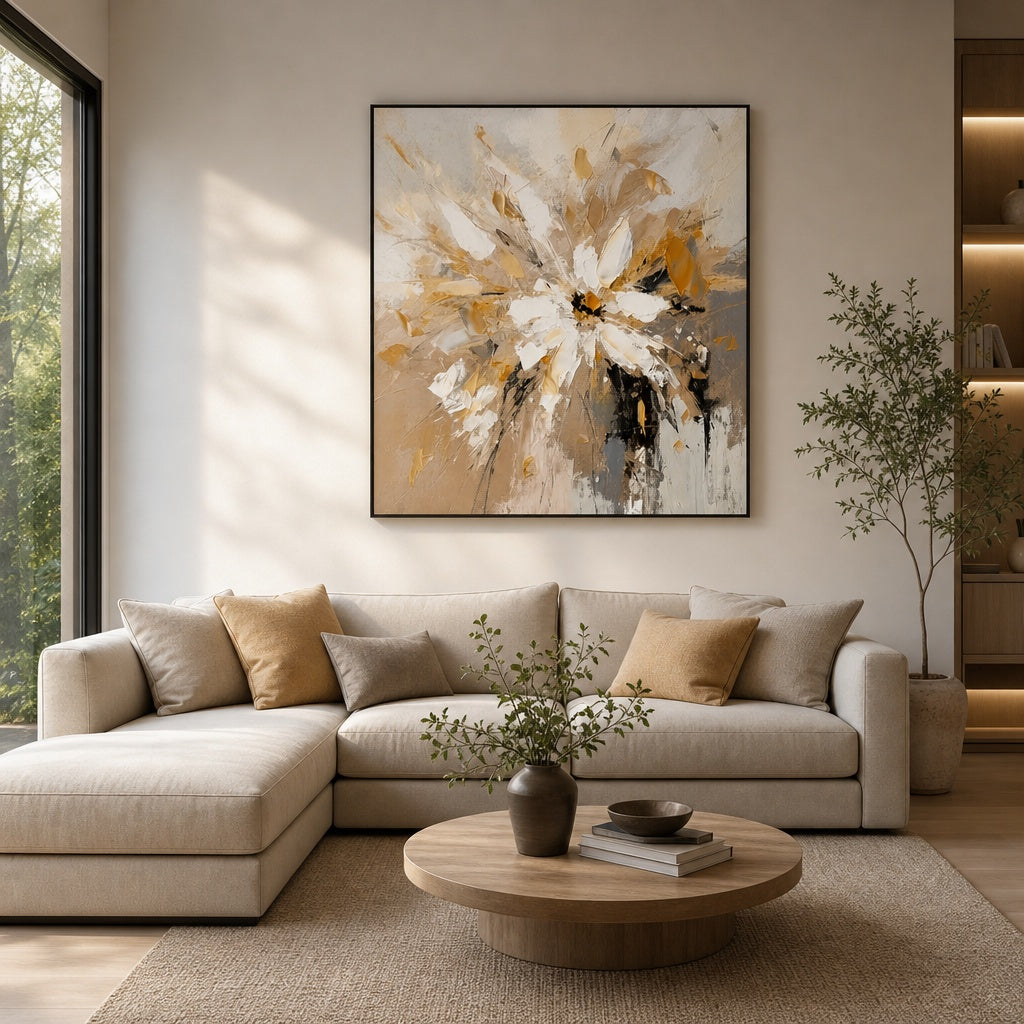 Golden Floral Burst
