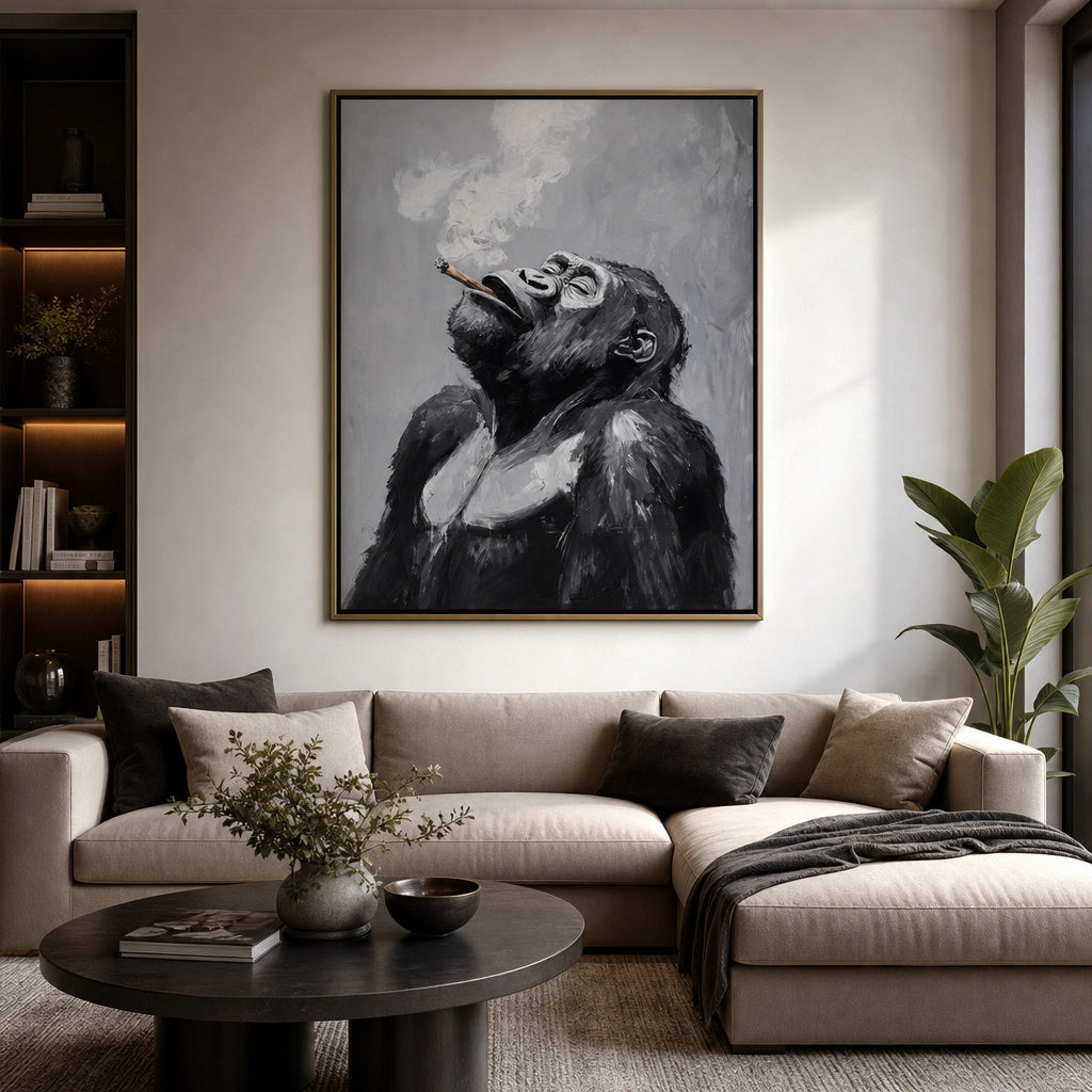 Contemplative Gorilla Portrait