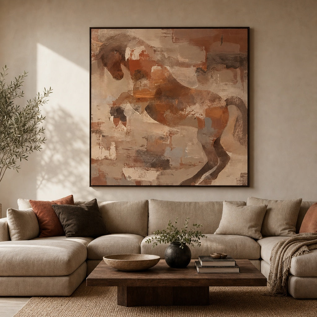 Abstract Horse Movement Painting