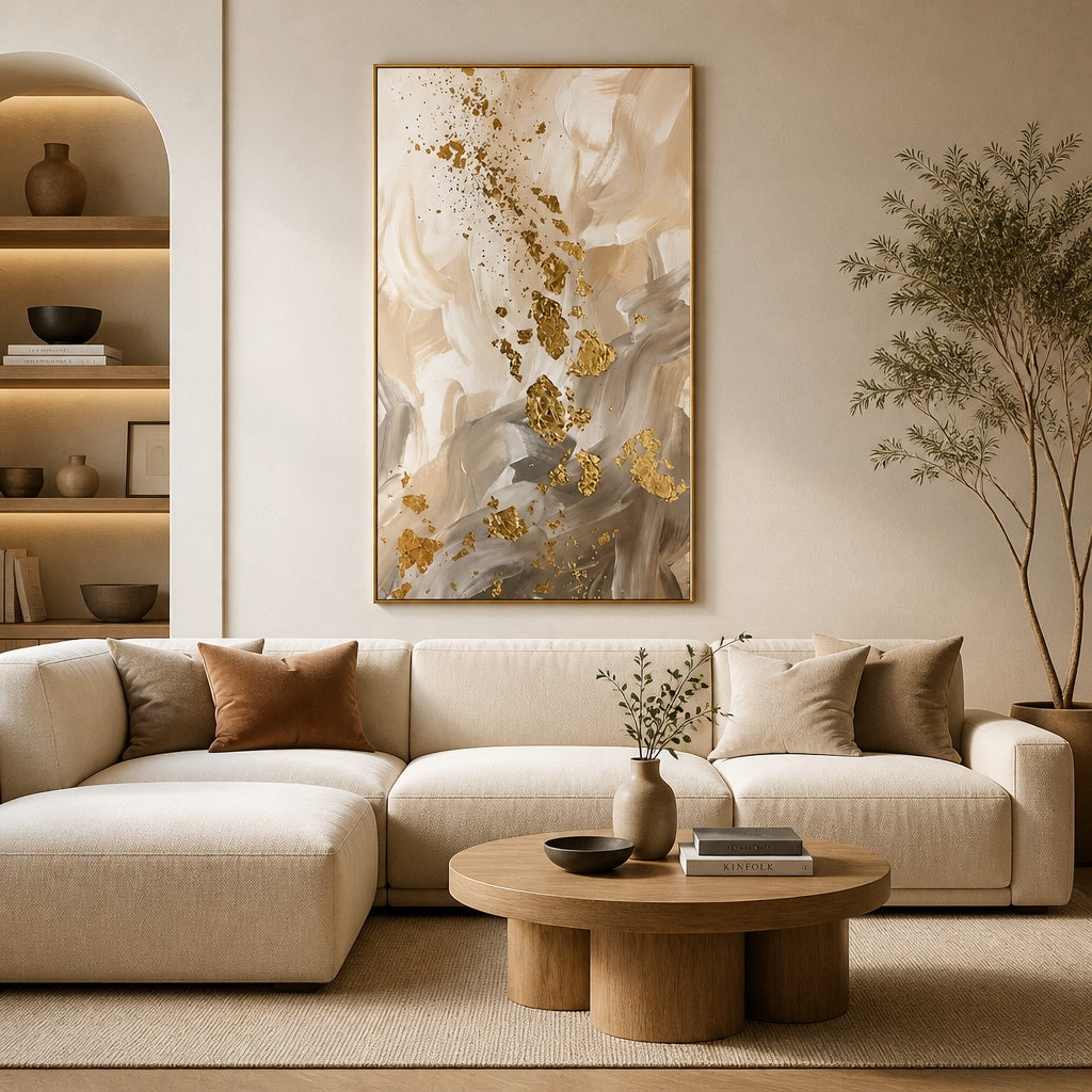 Gilded Taupe Flow