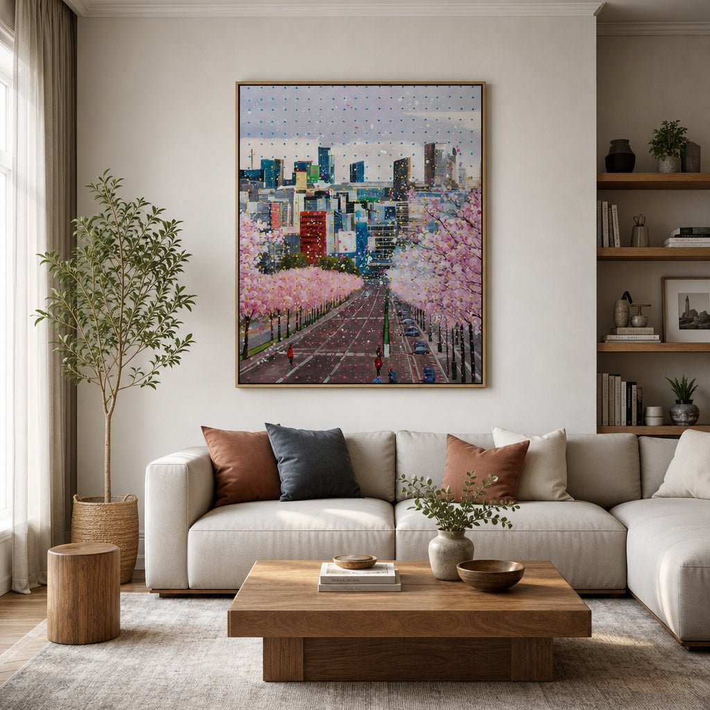 Cherry Blossom Skyline