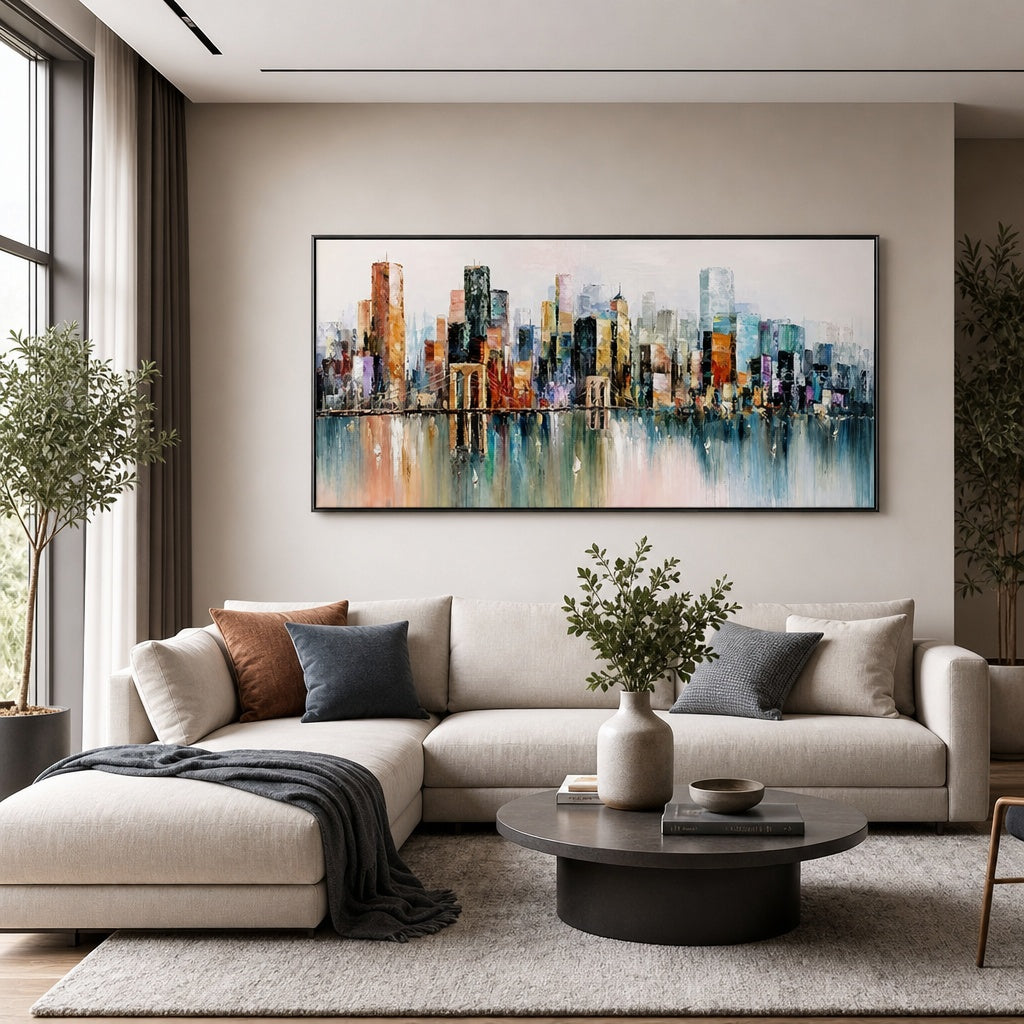 Modern Skyline Reflections