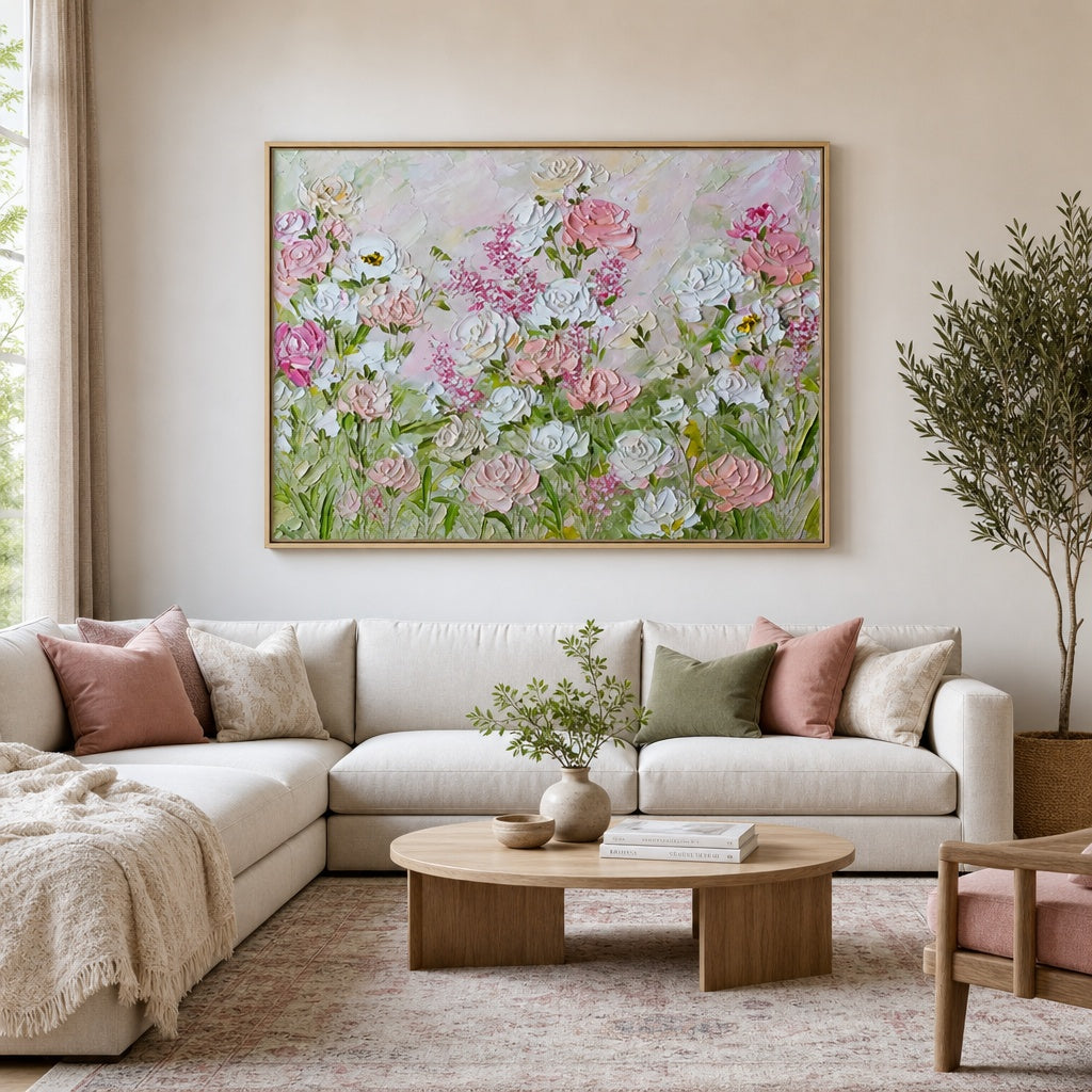 Pastel Rose Meadow