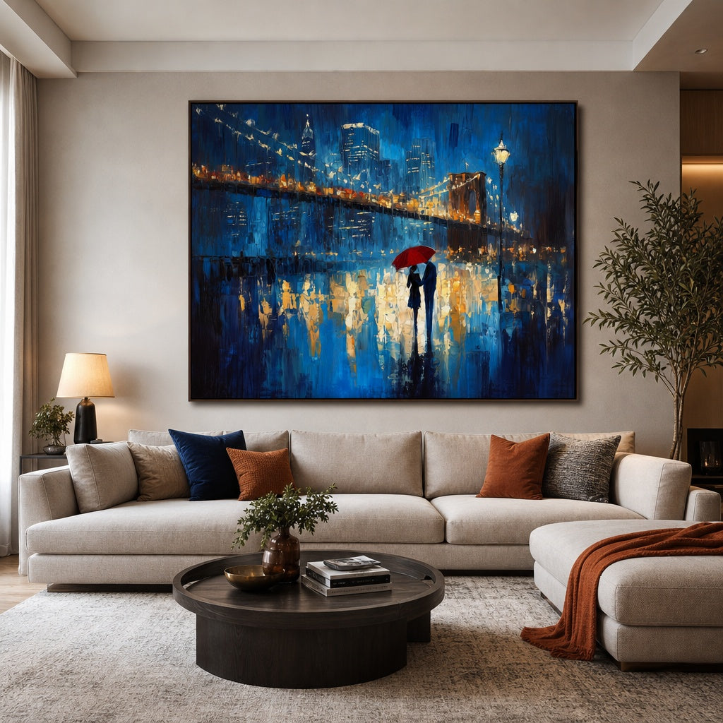 Rainy Bridge City Lights