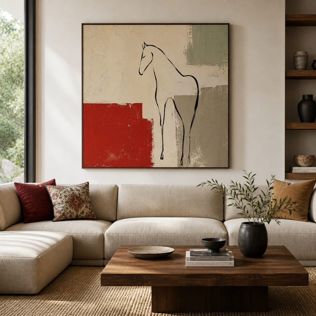 Quiet Scarlet Horse