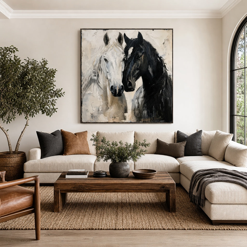 Black and White Horse Connection
