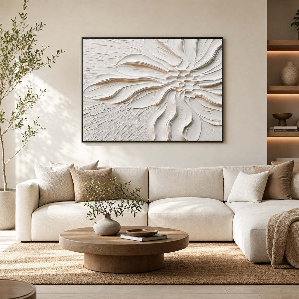 Ivory Bloom Relief