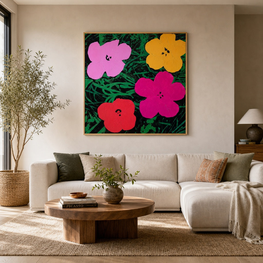 Vivid Pop Floral Garden