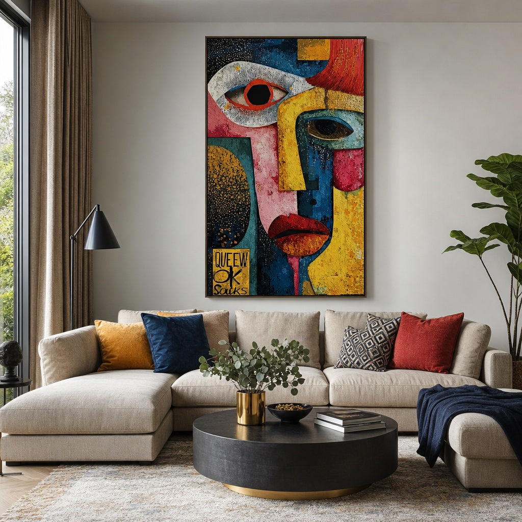 Colorful Abstract Face