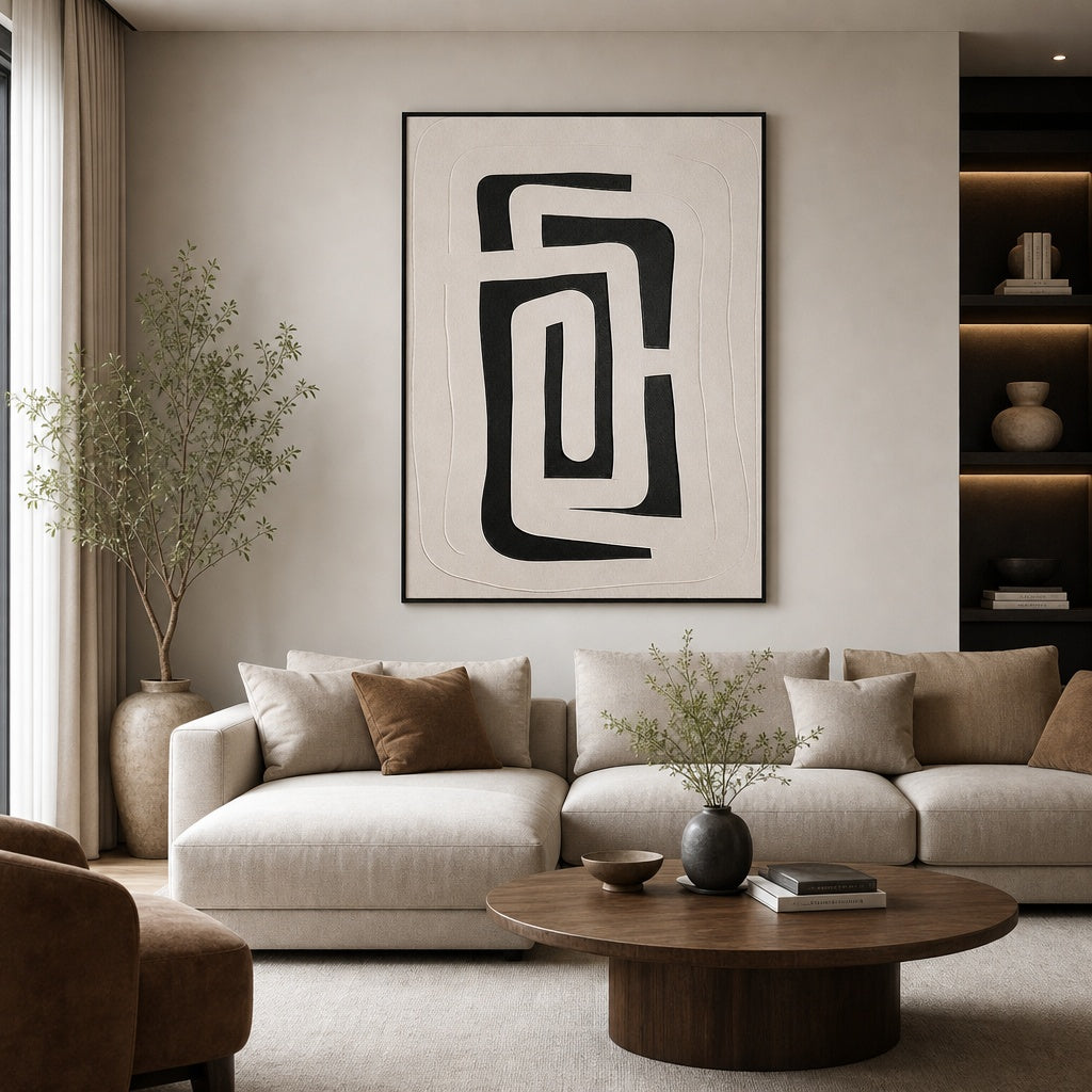 Monochrome Curved Balance
