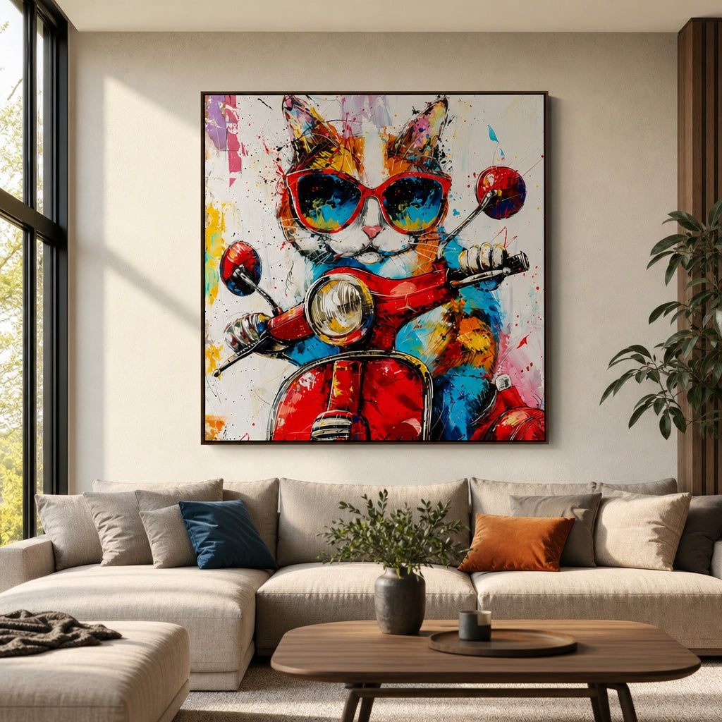 Retro Cat Rider