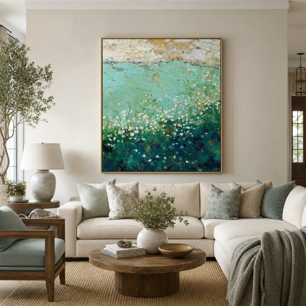 Aqua Meadow Bloom