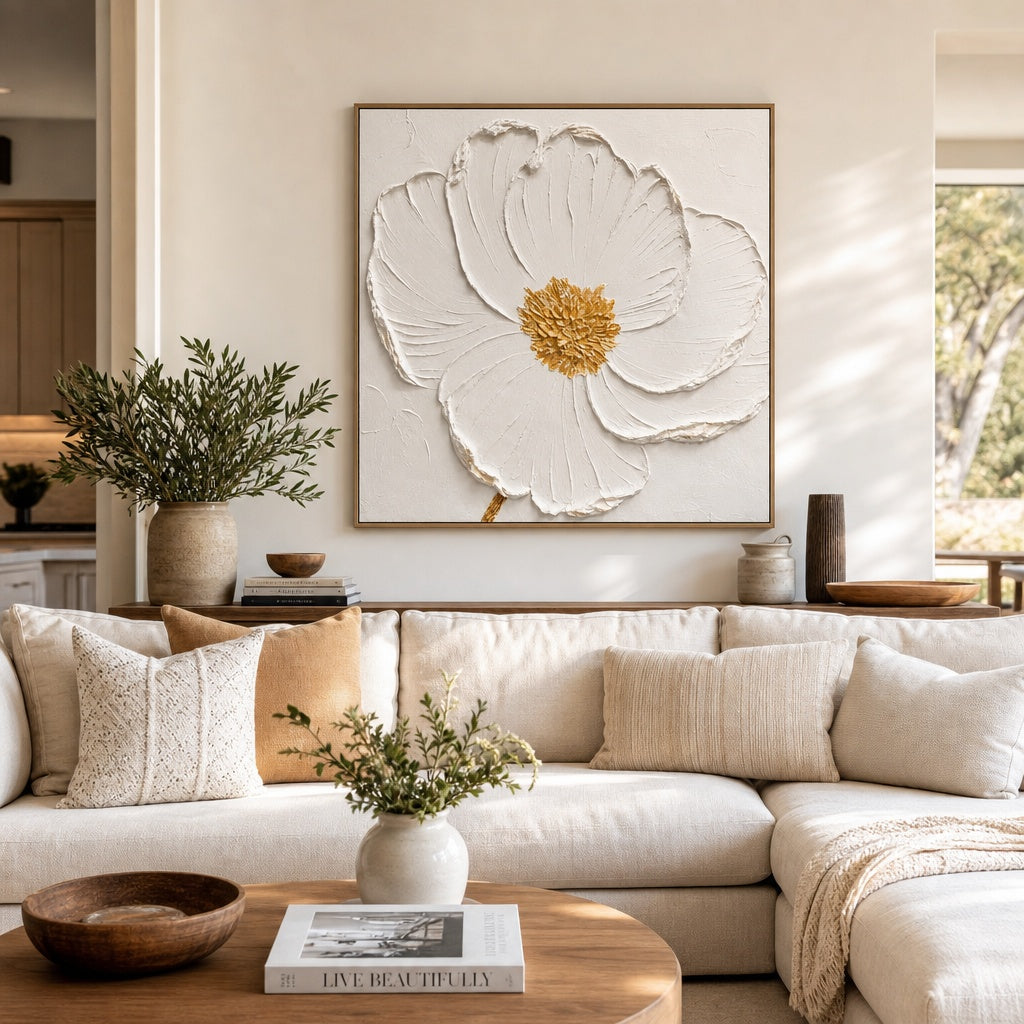 Ivory Golden Bloom