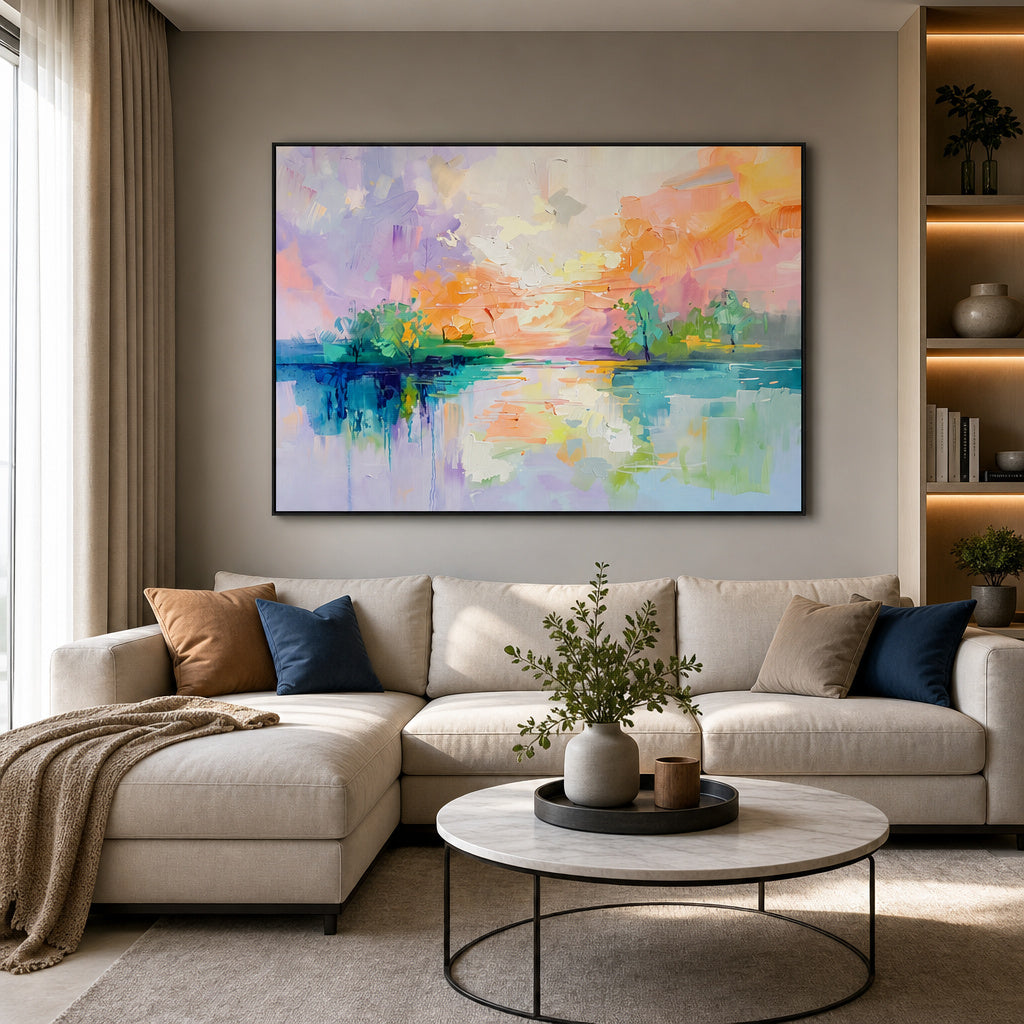 Pastel Lake Reverie