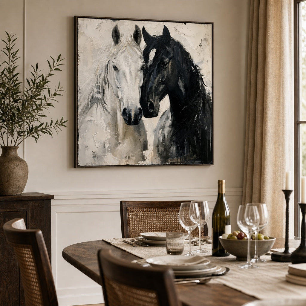 Black and White Horse Connection