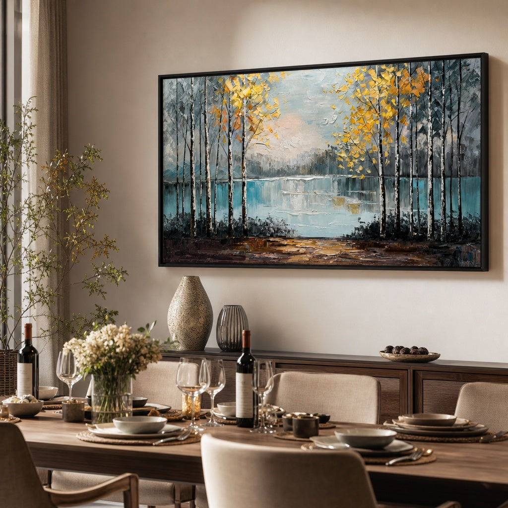 Autumn Birch Lake