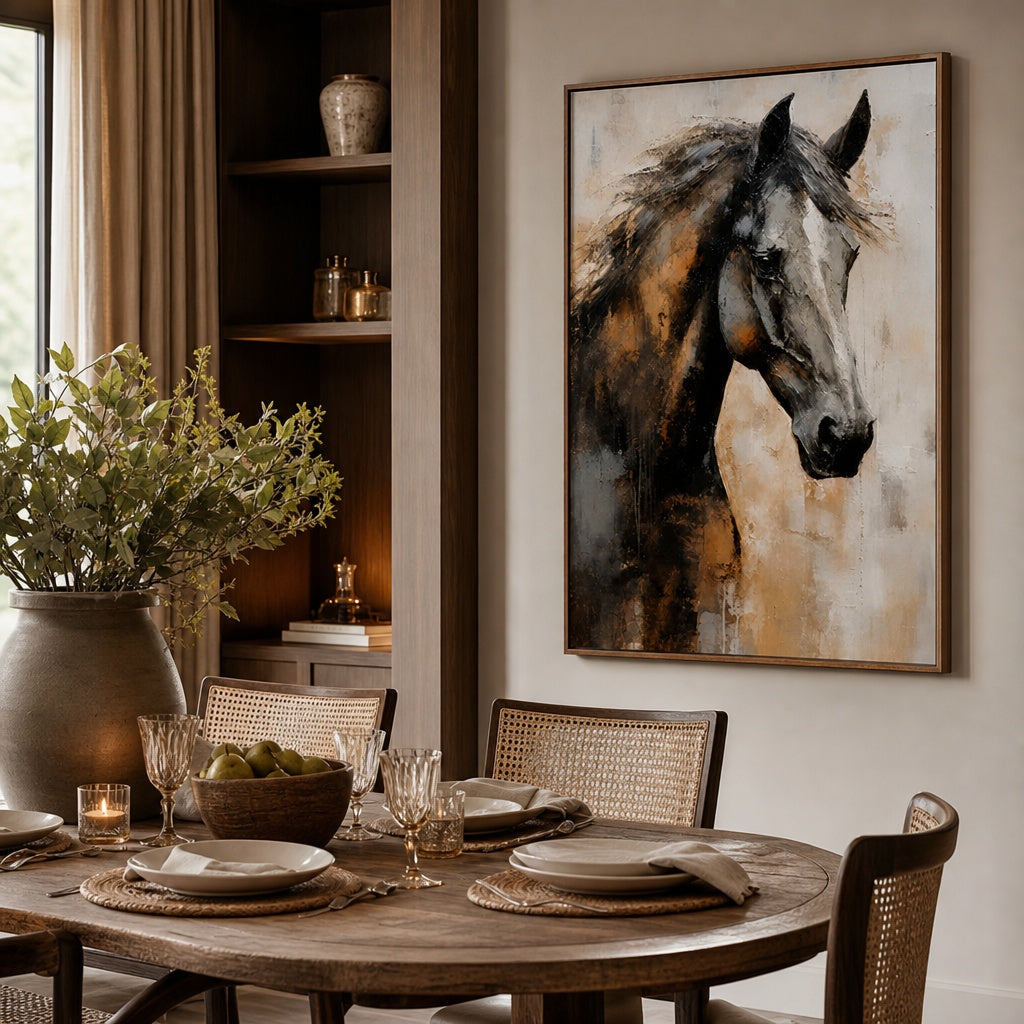 Majestic Grey Horse