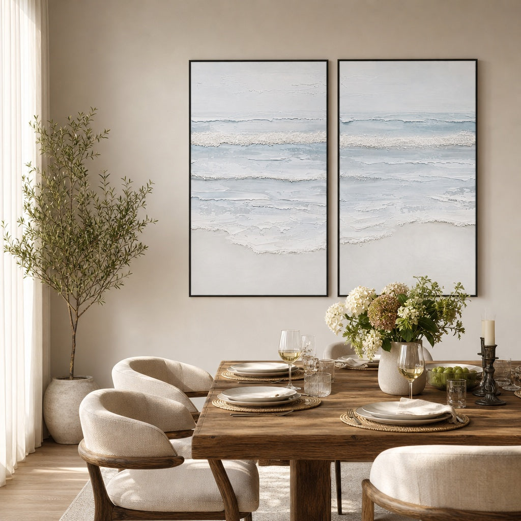 Soft Coastal Diptych