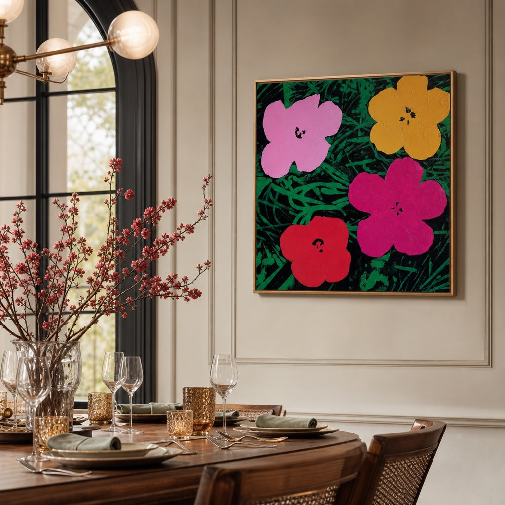 Vivid Pop Floral Garden
