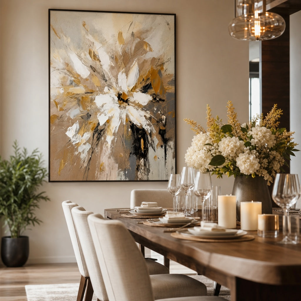 Golden Floral Burst
