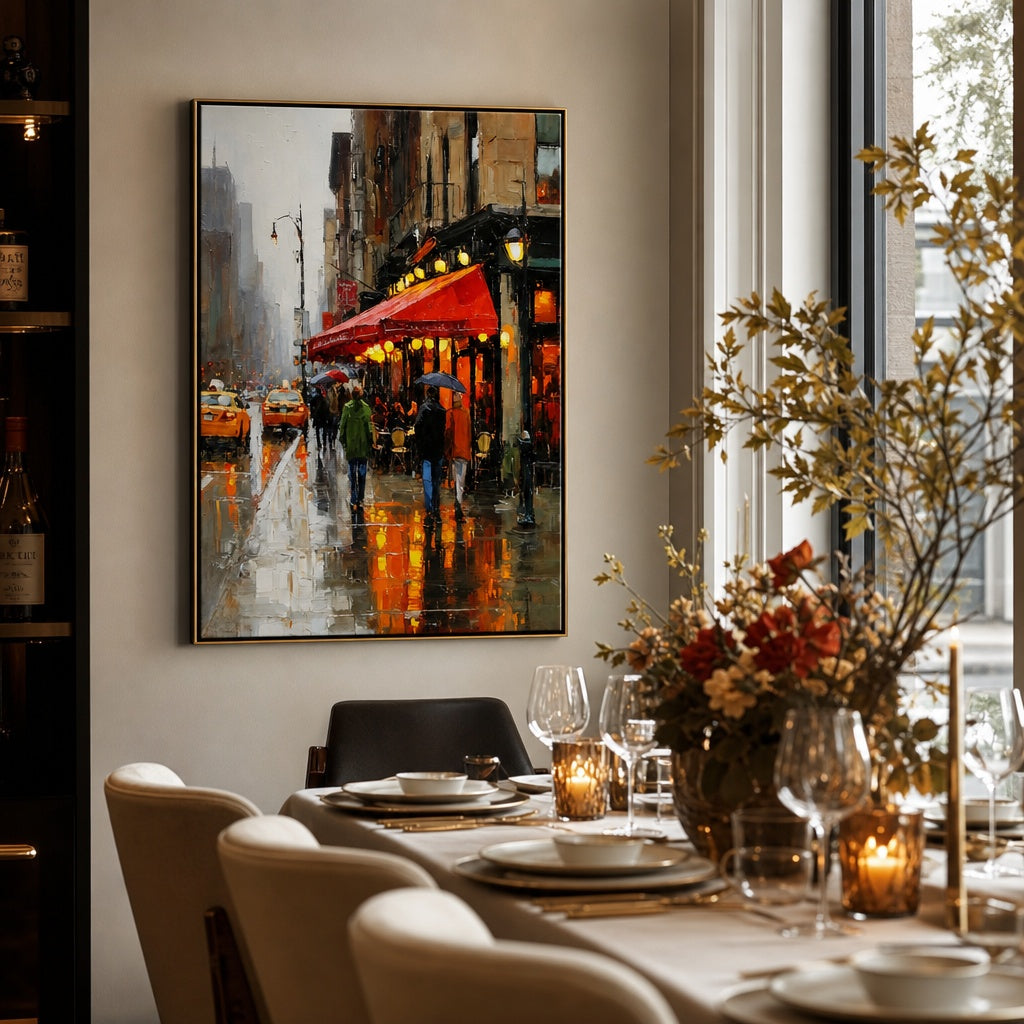Rainy City Café Evening