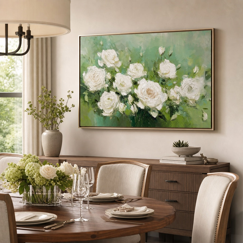 White Rose Garden Serenity