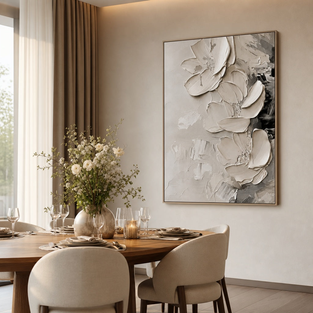 Ivory Petal Cascade