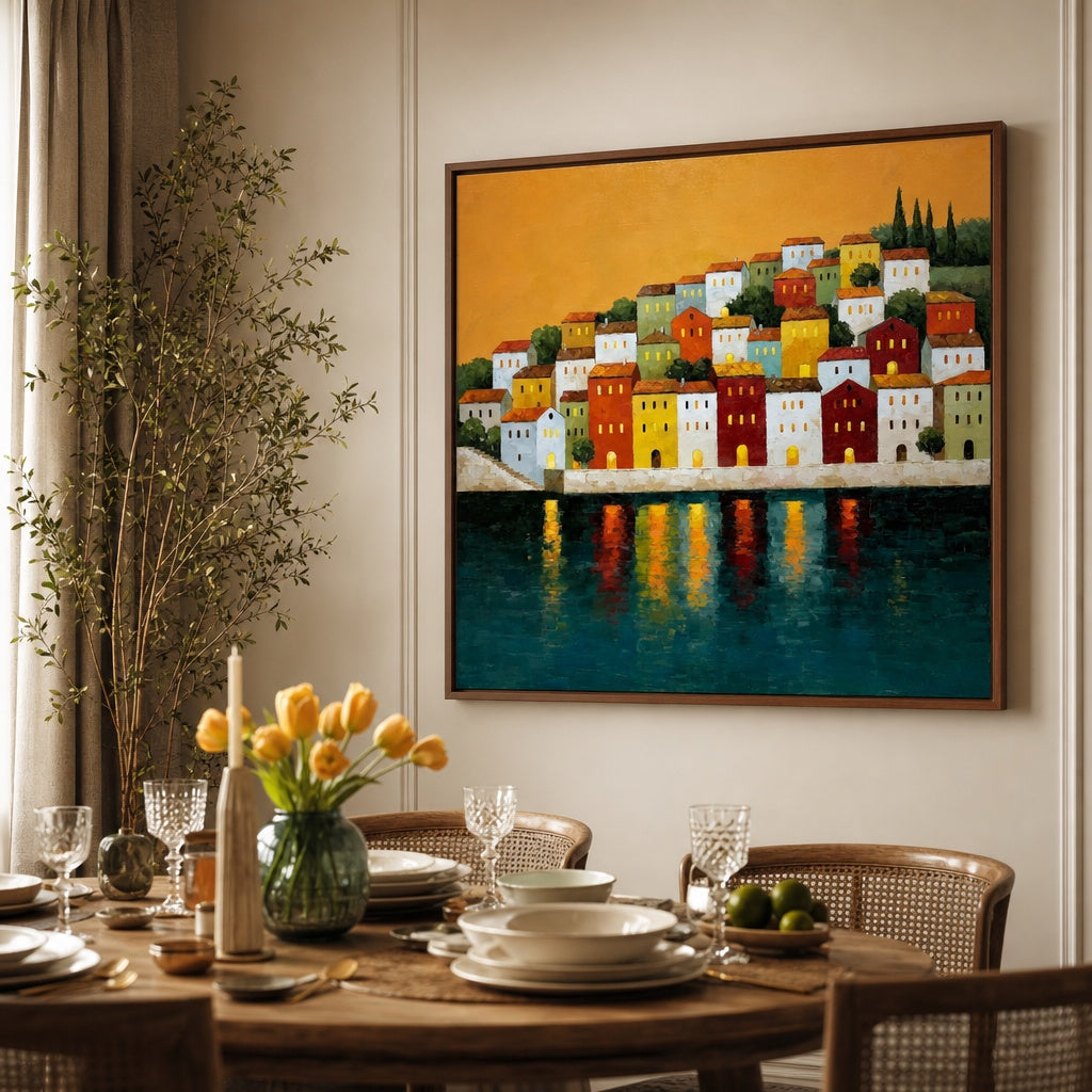 Mediterranean Village Reflections