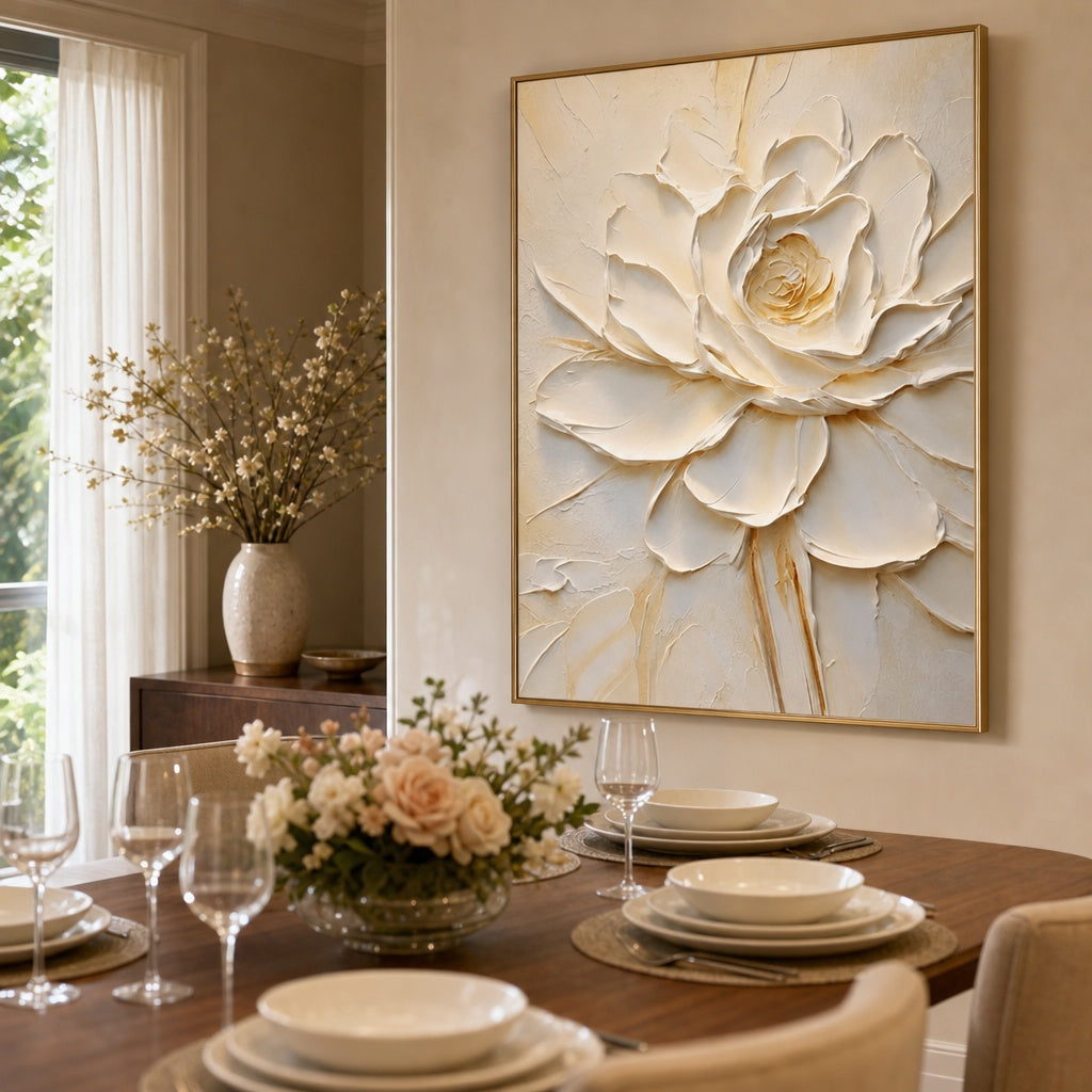 Ivory Lotus Relief