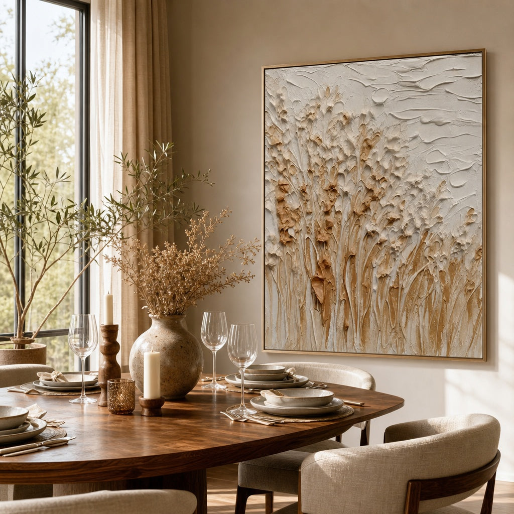 Ivory Botanical Texture