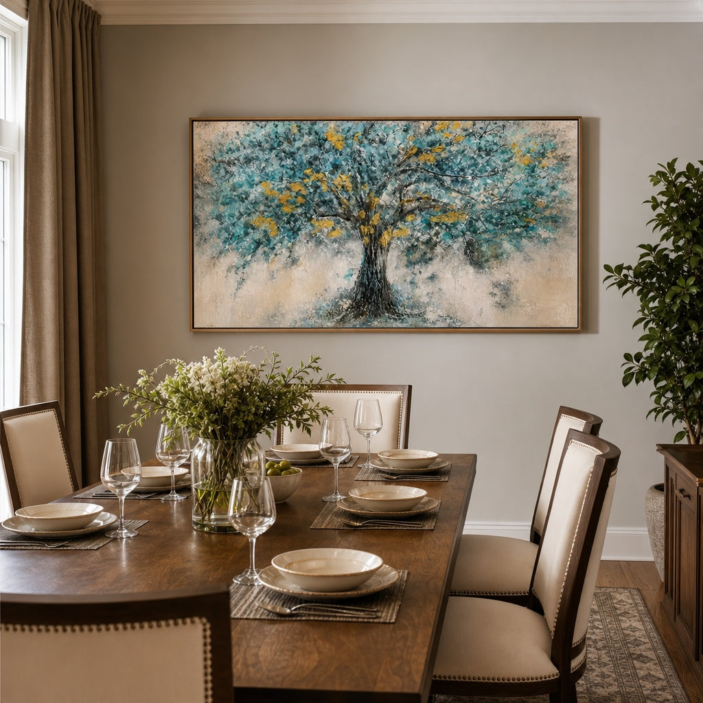 Aqua Golden Tree
