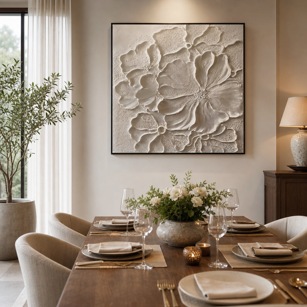 White Petal Relief