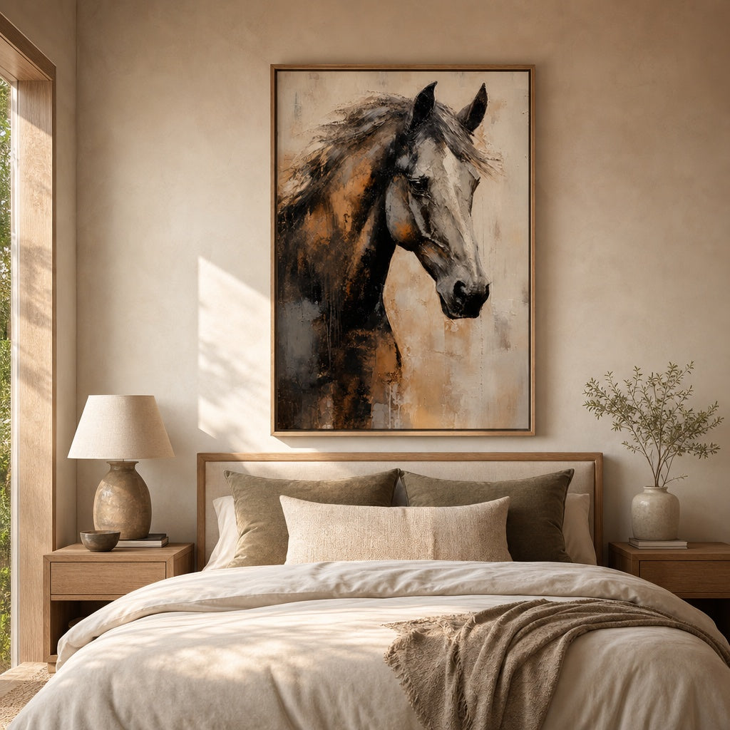 Majestic Grey Horse
